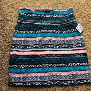 Tribal print skirt